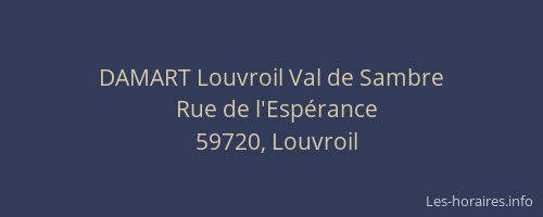 DAMART Louvroil Val de Sambre