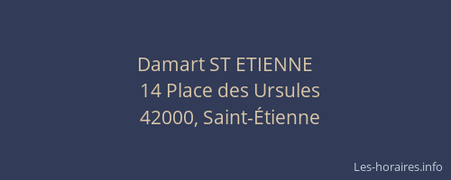 Damart ST ETIENNE