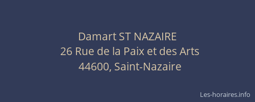 Damart ST NAZAIRE