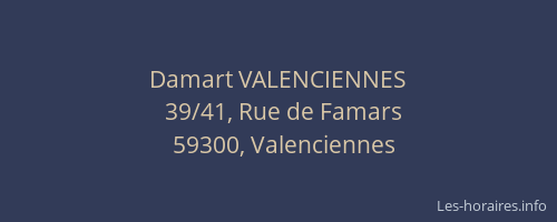 Damart VALENCIENNES