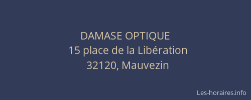 DAMASE OPTIQUE