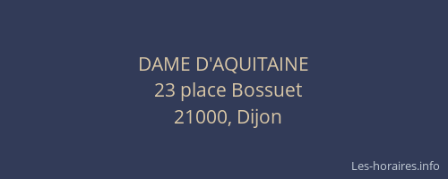 DAME D'AQUITAINE