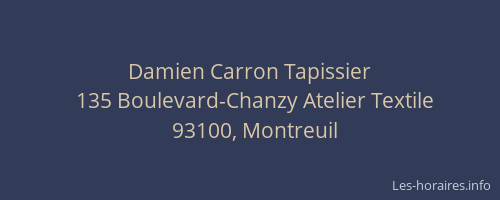 Damien Carron Tapissier