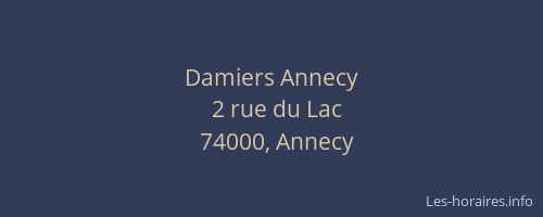 Damiers Annecy
