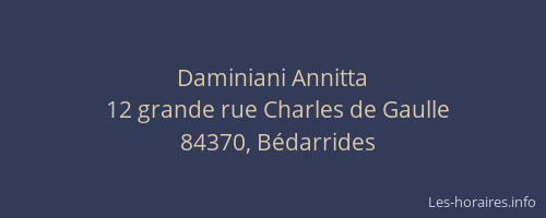 Daminiani Annitta