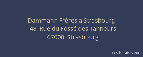 Dammann Frères à Strasbourg