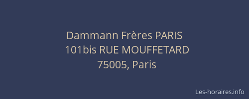 Dammann Frères PARIS