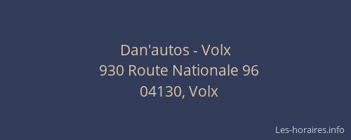 Dan'autos - Volx