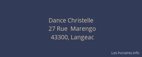 Dance Christelle