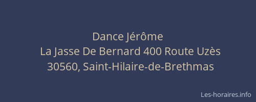 Dance J&eacute;r&ocirc;me