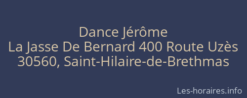 Dance Jérôme