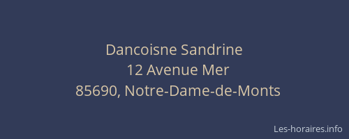 Dancoisne Sandrine