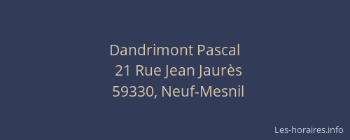 Dandrimont Pascal