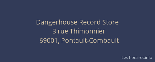 Dangerhouse Record Store