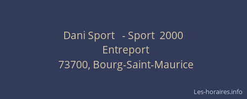 Dani Sport   - Sport  2000