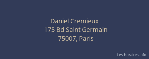 Daniel Cremieux