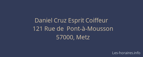 Daniel Cruz Esprit Coiffeur