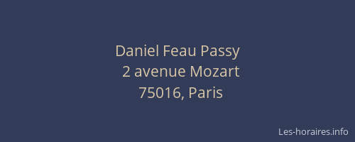 Daniel Feau Passy