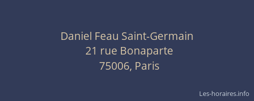 Daniel Feau Saint-Germain