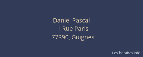 Daniel Pascal