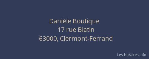 Danièle Boutique