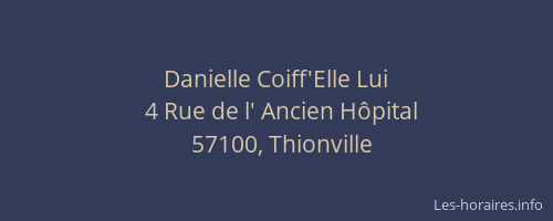 Danielle Coiff'Elle Lui