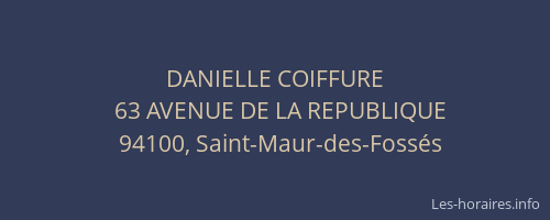 DANIELLE COIFFURE