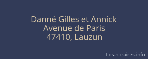 Danné Gilles et Annick