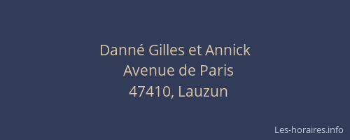 Danné Gilles et Annick