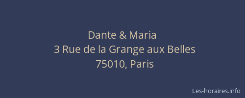 Dante & Maria