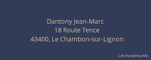Dantony Jean-Marc