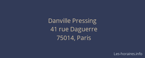 Danville Pressing