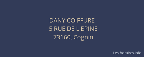 DANY COIFFURE