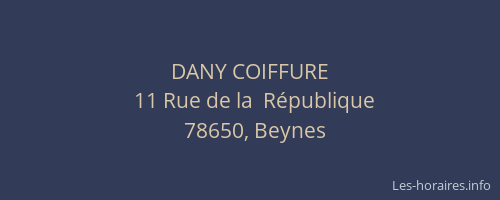 DANY COIFFURE