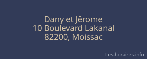Dany et Jêrome