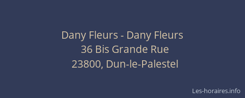 Dany Fleurs - Dany Fleurs