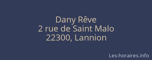 Dany Rêve