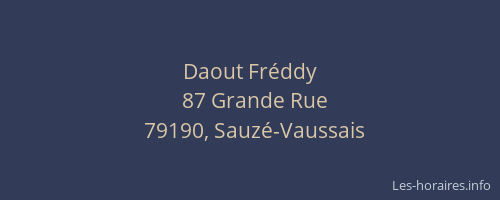 Daout Fr&eacute;ddy