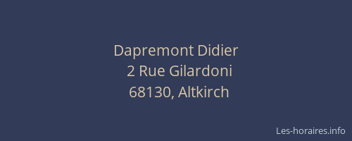 Dapremont Didier