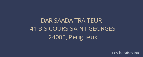 DAR SAADA TRAITEUR