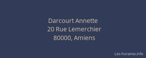 Darcourt Annette