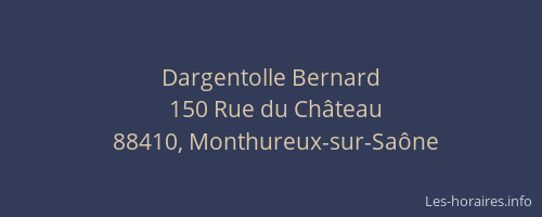 Dargentolle Bernard