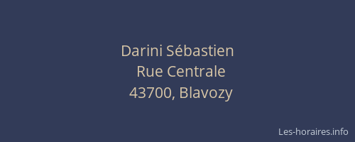 Darini S&eacute;bastien