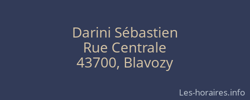 Darini Sébastien