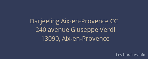 Darjeeling Aix-en-Provence CC