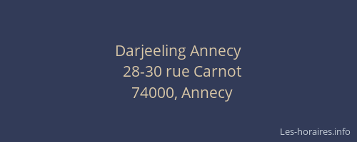 Darjeeling Annecy