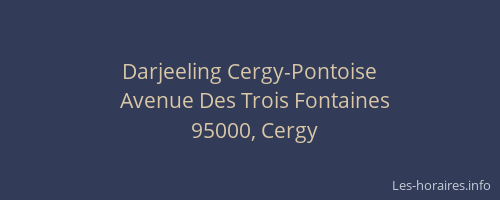 Darjeeling Cergy-Pontoise