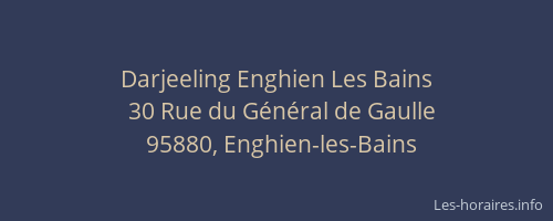 Darjeeling Enghien Les Bains