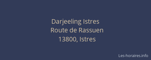 Darjeeling Istres