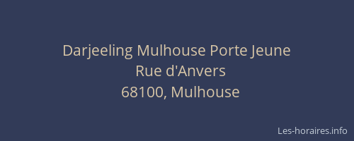 Darjeeling Mulhouse Porte Jeune